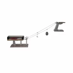 Jägerndorfer Luxe ski lift gondola+seats black/grey 1:32