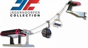 Jägerndorfer Luxe ski lift gondola+seats black/red 1:32 - image 2