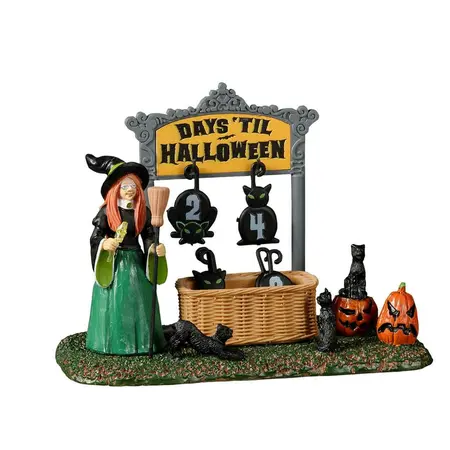 Lemax black cat countdown Spooky Town 2022 - image 1