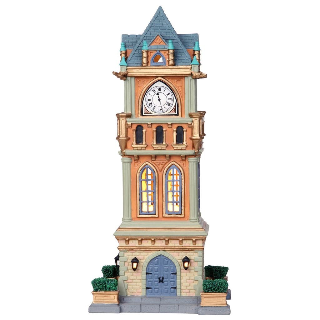 Lemax municipal clock tower Caddington Village 2010 Christmas Village Lemax