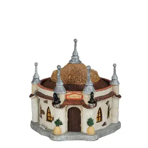 Luville Efteling Lurk en Limoenhuys met licht en muziek 16x17x16 cm