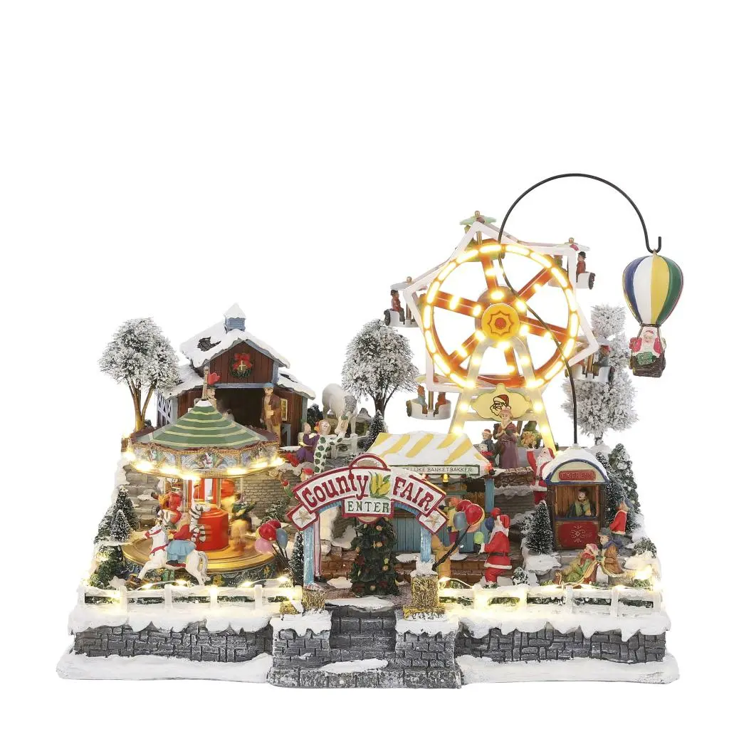 Luville General Country Fair Adapter Included Christmas Village Lemax