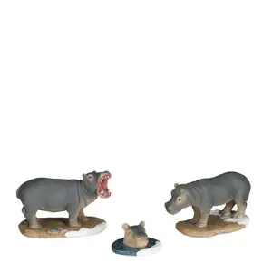 Luville General Hippopotamus family 3 stuks - image 1